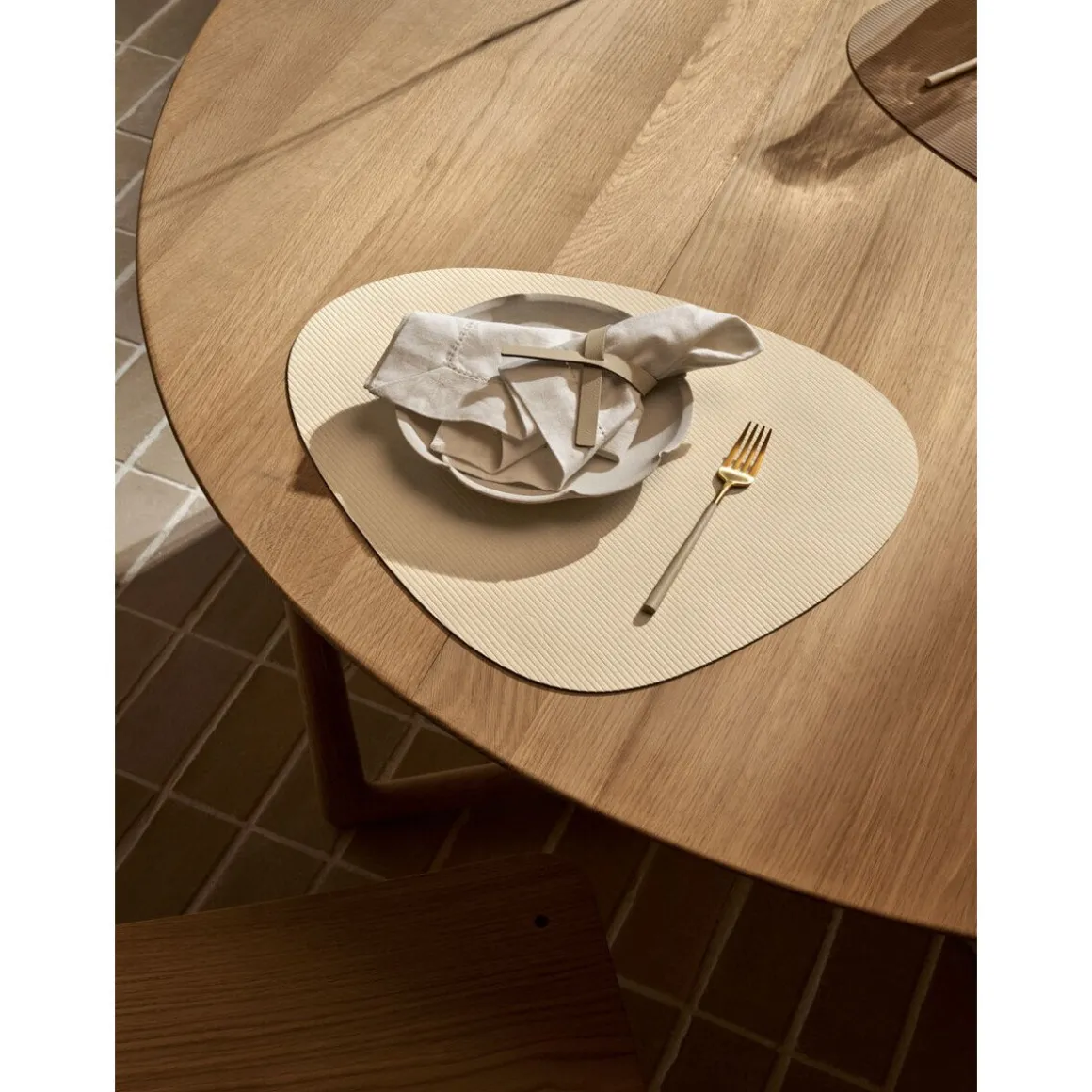 LINDDNATischset L 37x44 cm Curve Corduroy vanilla