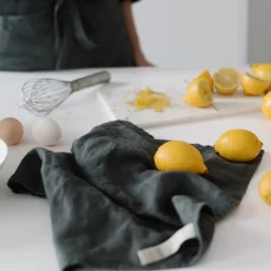 Linen TalesLeinen-Geschirrtuch 45x65 cm Solids Forest Green