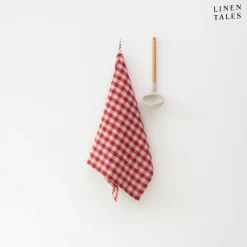 Linen TalesLeinen-Geschirrtuch 45x65 cm Red Gingham