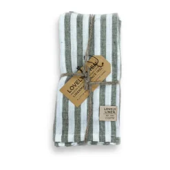 Lovely LinenServietten 45x45 cm Misty Jeep Green