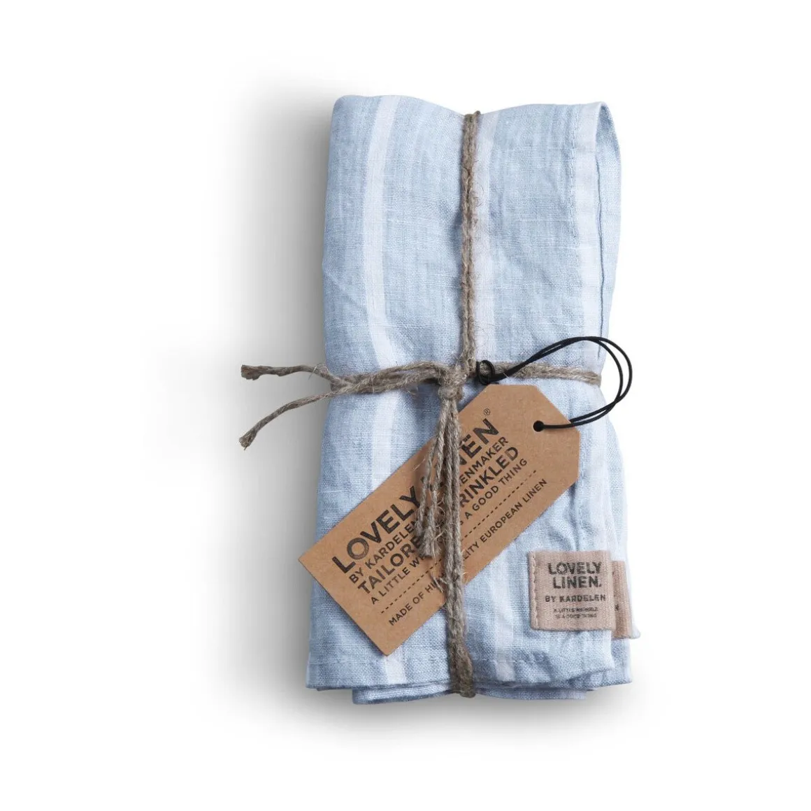 Lovely LinenServietten 45x45 cm Misty Stripe Sky