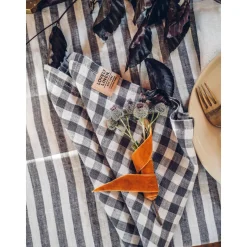 Lovely LinenServietten 45x45 cm Misty Square Off-White/Graphite