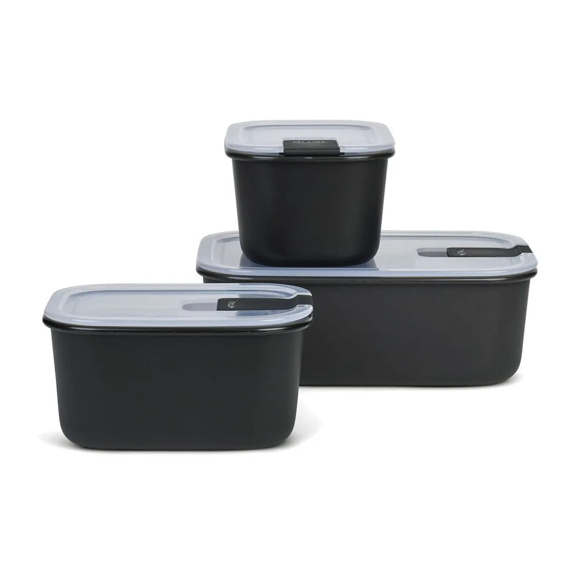 MepalFrischhaltedose 3-tlg. EasyClip Nordic Black