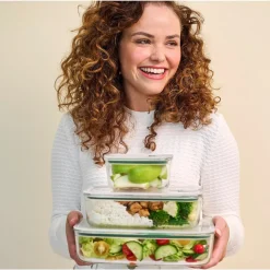 MepalGlas Frischhaltedose 0,45 l EasyClip Nordic Sage