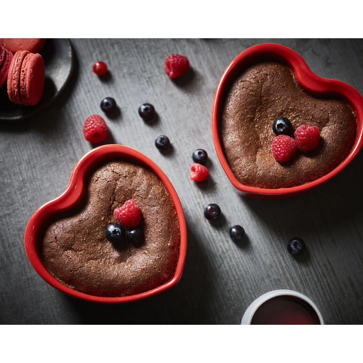 PeugeotKeramikform Herz 2er-Set For You rot