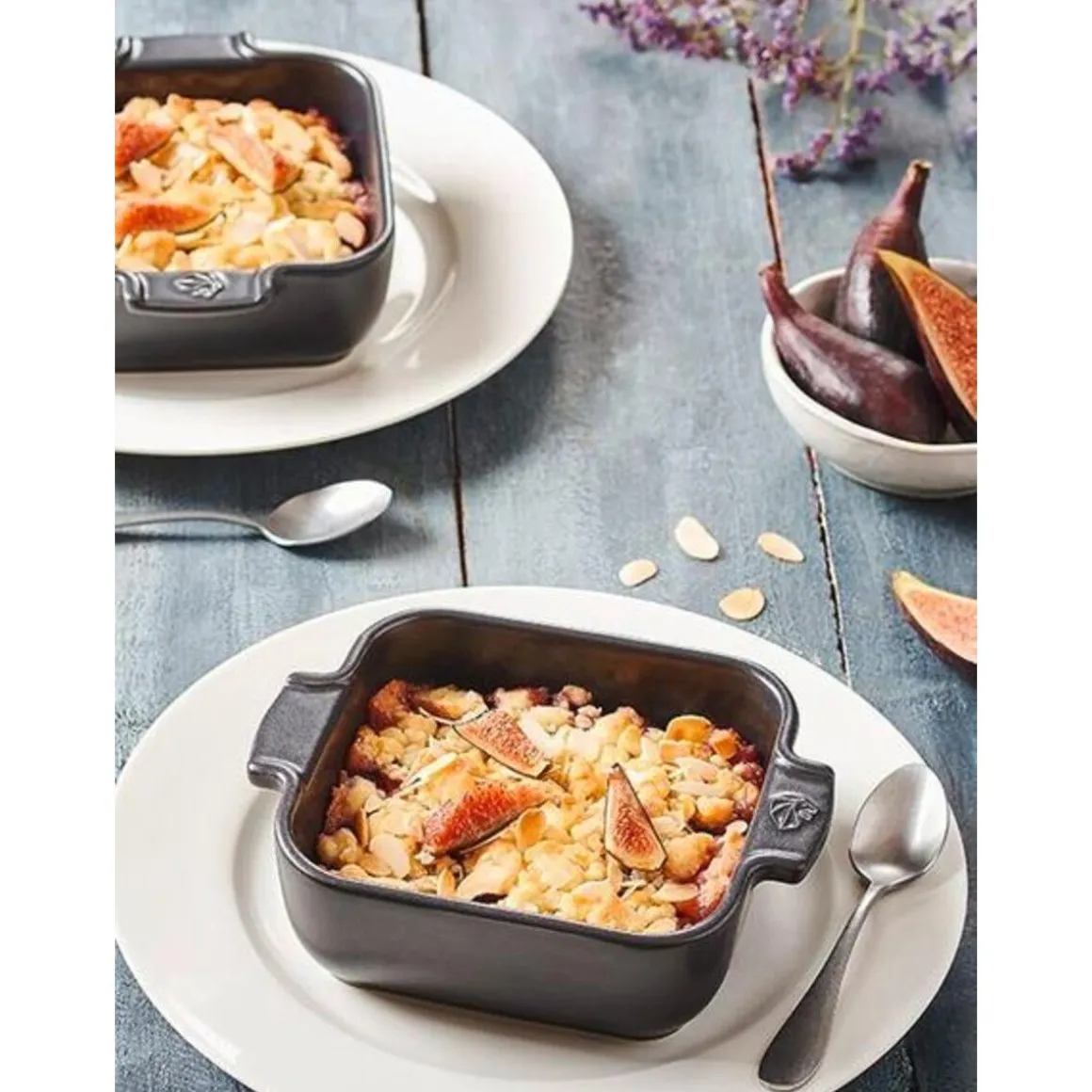 PeugeotOfenschale 18x13 cm Appolia schiefergrau