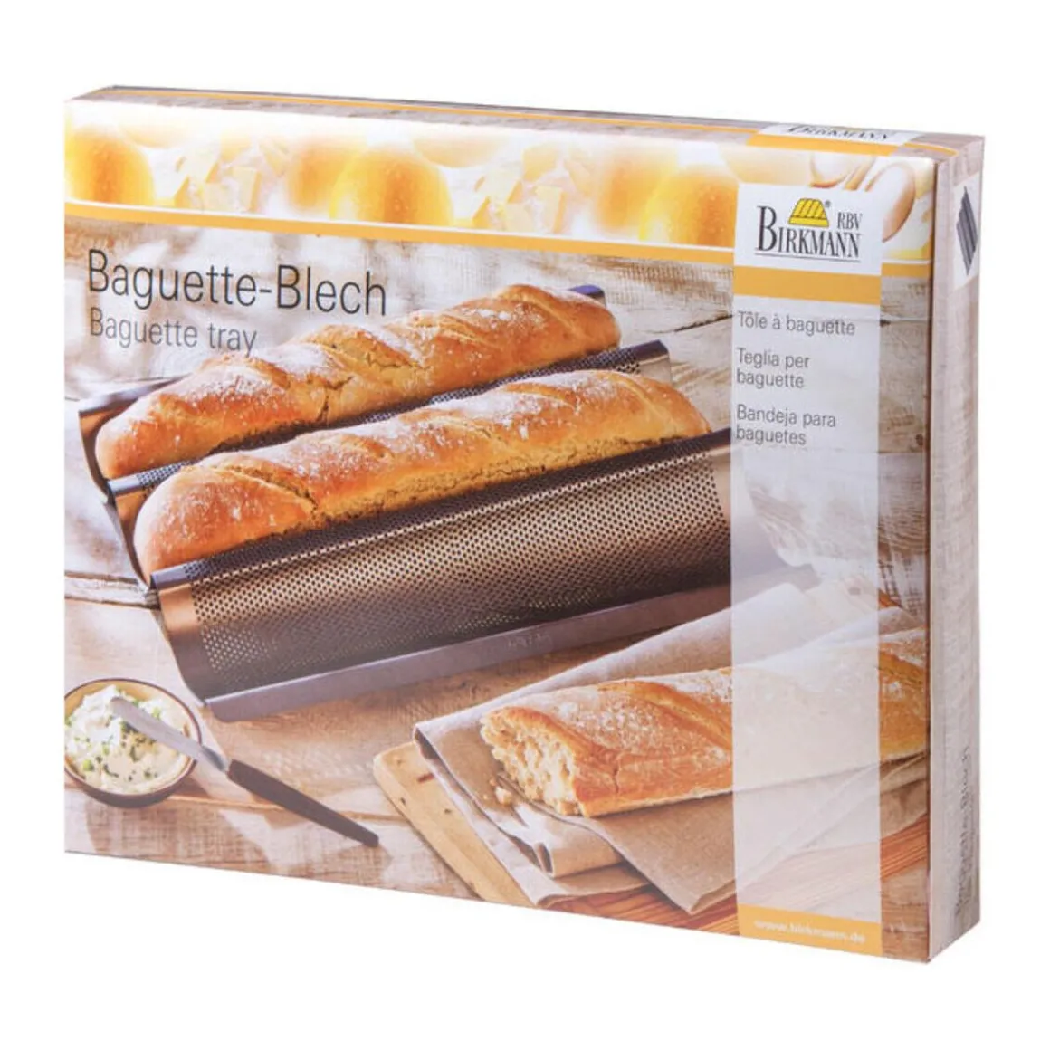 RBV BirkmannBaguette-Blech 38x29 cm Laib & Seele anthrazit