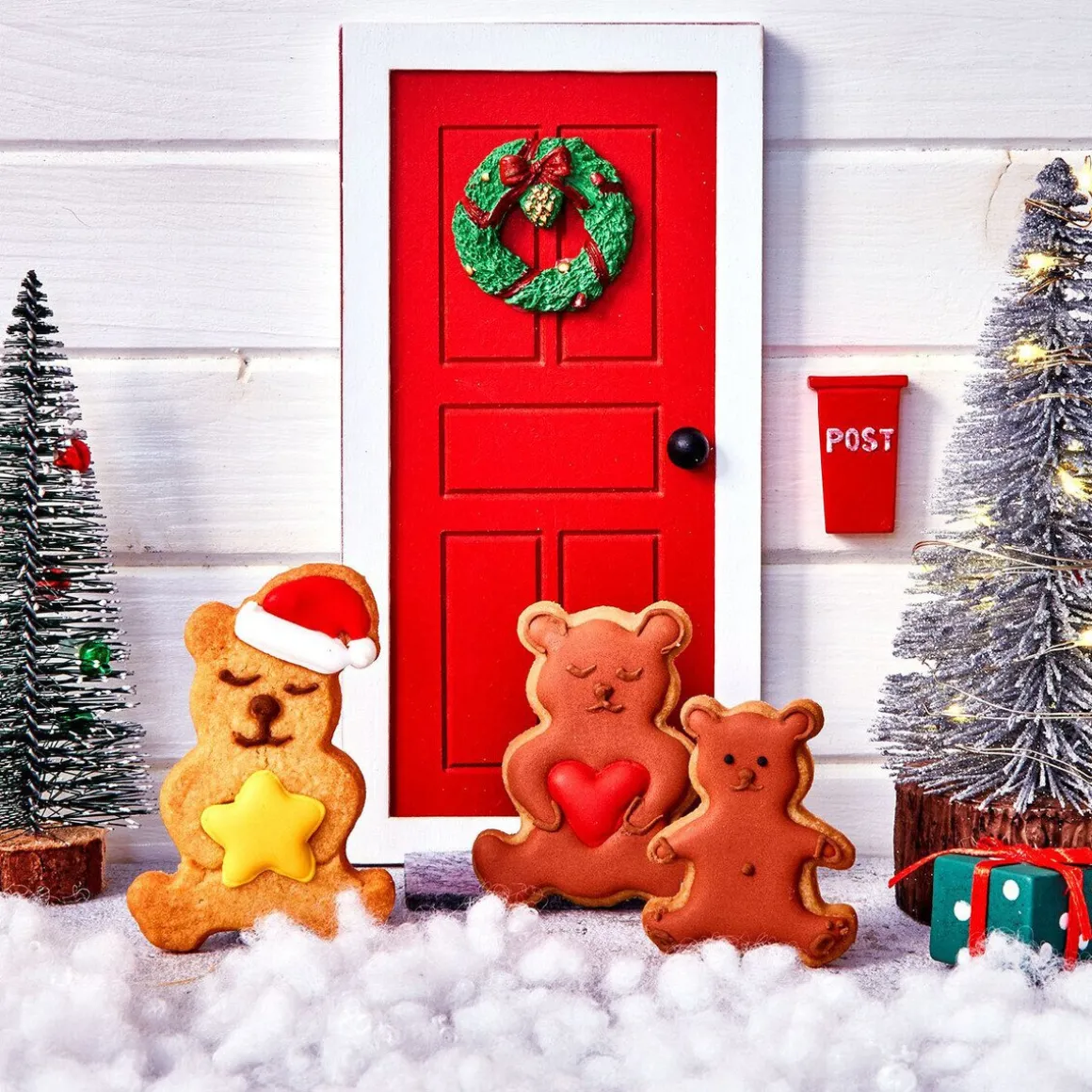 RBV BirkmannPräge-Ausstecher Weihnachtsteddybär mit Stern 7 cm edelstahl