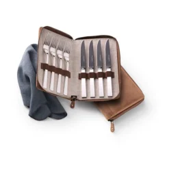 Robbe & BerkingGrillset 8tlg. Frozen Black Riva 925 Sterlingsilber