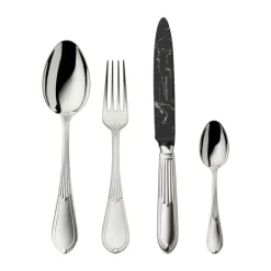 Robbe & BerkingThe Box - Belvedere 150 g versilbert inkl. 24-tlg Besteckset Marble Cut