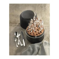 Robbe & BerkingThe Box - Martele 925 Sterlingsilber inkl. 24-tlg Besteckset Frozen Black
