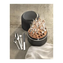 Robbe & BerkingThe Box - Riva 150 g versilbert inkl. 24-tlg Besteckset Frozen Black