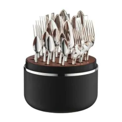 Robbe & BerkingThe Box - Riva 925 Sterlingsilber inkl. 24-tlg Besteckset Frozen Black