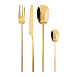 SambonetBesteck-Set 24-tlg. 100 Mirror PVD Gold