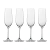 Schott ZwieselSektglas 4er-Set Forté mit Moussierpunkt klar