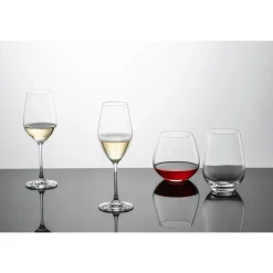 Schott ZwieselSektglas 4er-Set Forté mit Moussierpunkt klar