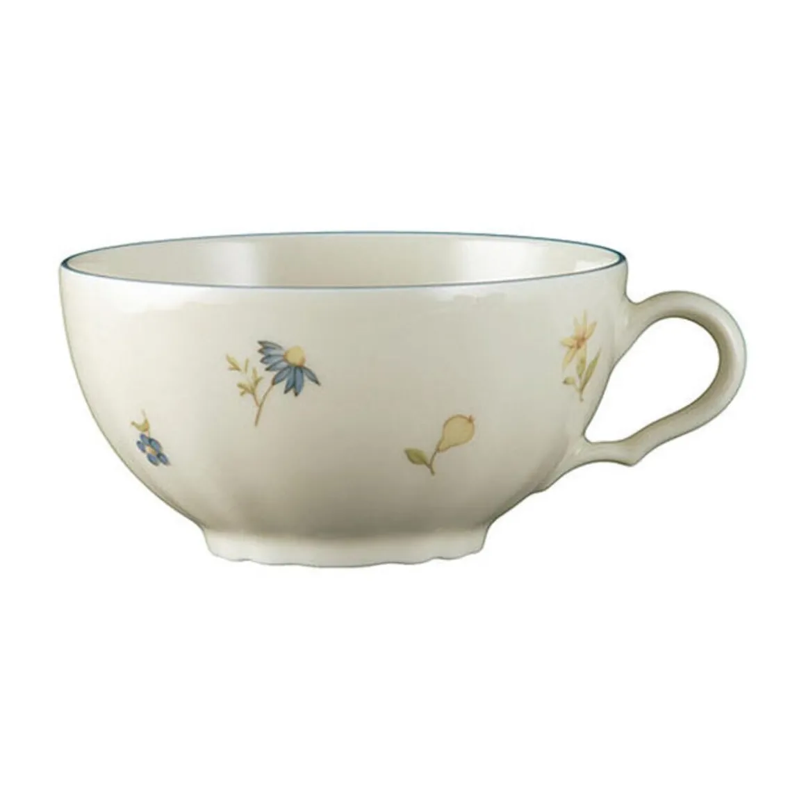 Seltmann WeidenTeetasse 0,14 l Marie-Luise Streublume blauer Rand