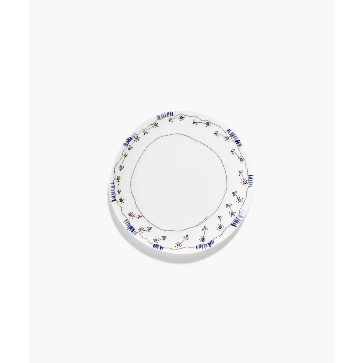 SeraxFrühstücksteller 20 cm Midnight Flowers Anemone Milk