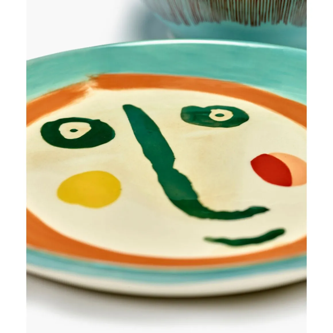 SeraxFrühstücksteller mit Gesicht 2 19 cm Feast bunt