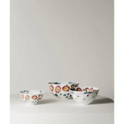 SeraxSchüssel 18 cm Midnight Flowers Anemone Milk Mauve