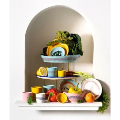 SeraxSchüssel S 16 cm Feast weiß/rote Streifen