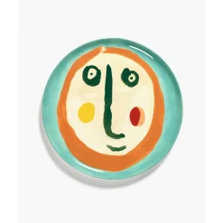 SeraxServierplatte mit Gesicht 2 35 cm Feast bunt