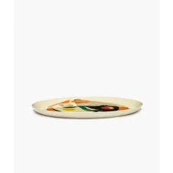 SeraxServierplatte mit Gesicht 1 35 cm Feast bunt