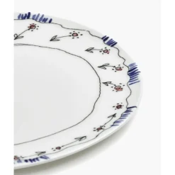 SeraxSpeiseteller 28 cm Midnight Flowers Anemone Milk