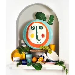 SeraxTeetasse 0,33 l Feast weiß/blaue Streifen