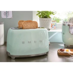 Smeg2-Schlitz-Toaster TSF01 31x19x20 cm 950 W 50's Style pastellgrün