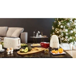 SmegWasserkocher KLF04 1,7 l 2400 W 50's Style creme