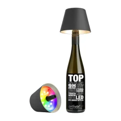 SompexLED-Leuchte 11 cm 1,3 W Top 2.0 anthrazit mit RGB-Farbwechsel