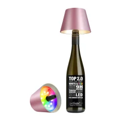 SompexLED-Leuchte 11 cm 1,3 W Top 2.0 pink metallic mit RGB-Farbwechsel