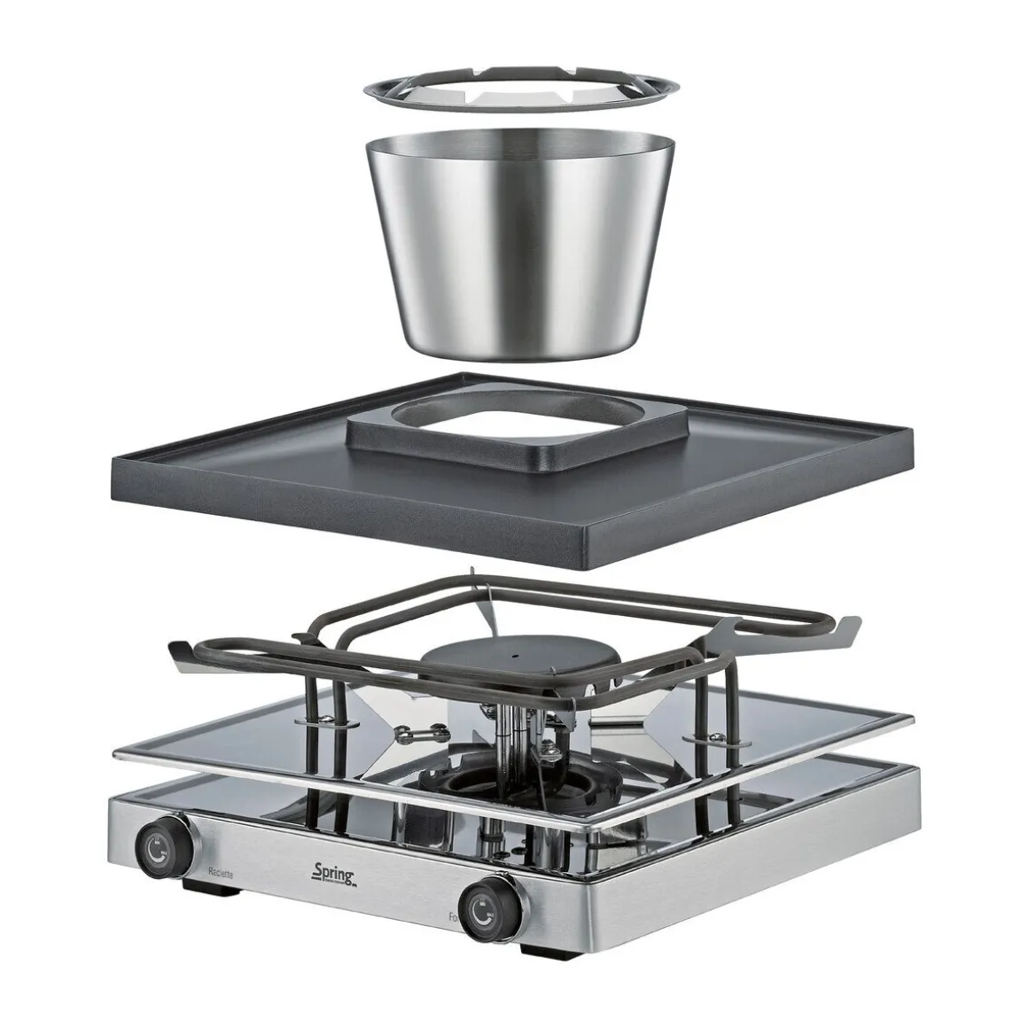 SpringRaclette/Fondue für 8 31x34x17 cm Classic edelstahl