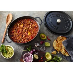 StaubCocotte 31 cm schwarz