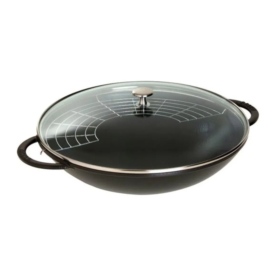 StaubWok mit Glasdeckel 37 cm schwarz