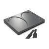 StöckliCrêpes-Platte 29x20 cm zu Raclette PizzaGrill für 4 schwarz