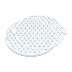 StädterGitterstanze rund Kunststoff weiss 30cm