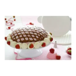 StädterGitterstanze rund Kunststoff weiss 30cm