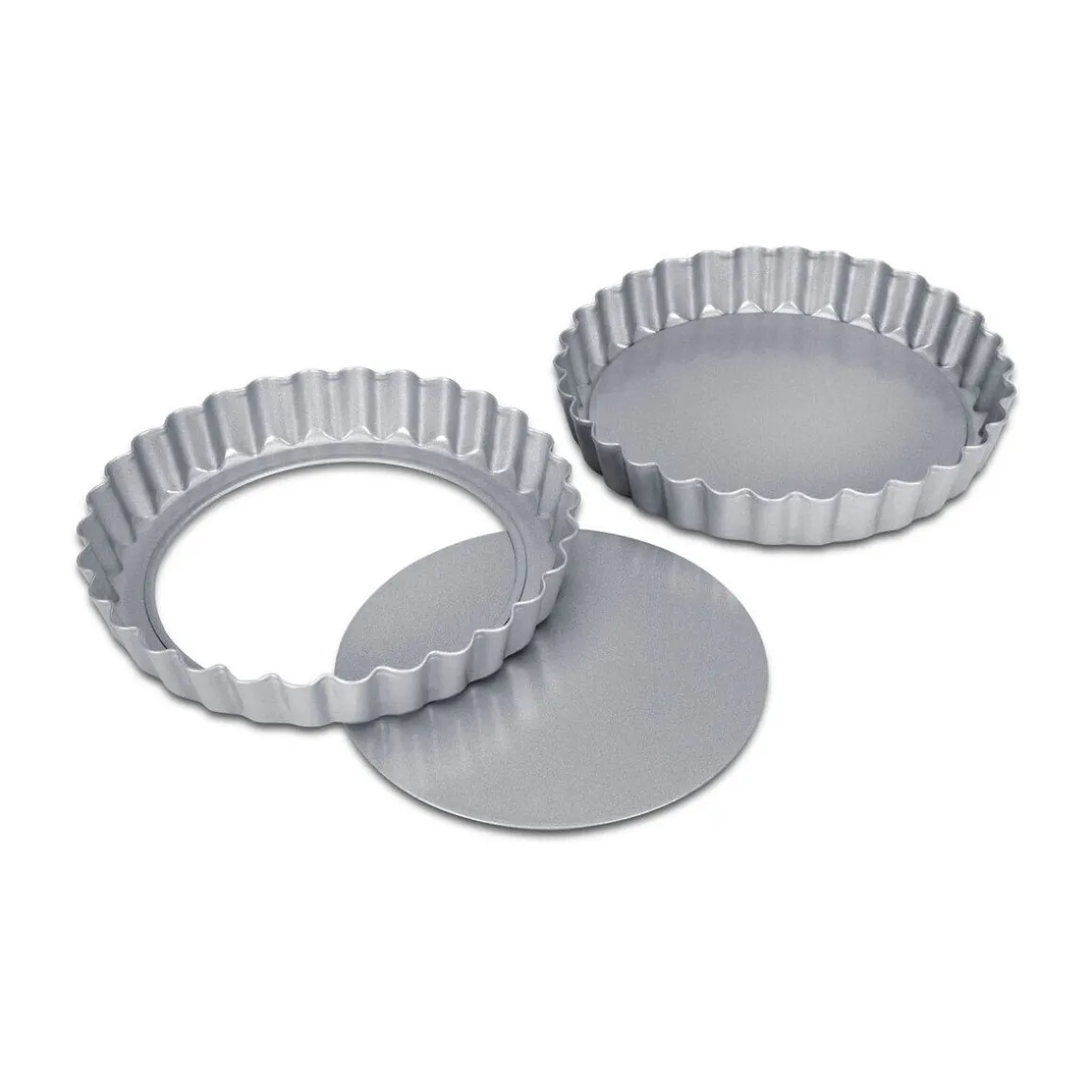 StädterTarteform mit Hebeboden 2er-Set We love baking silber