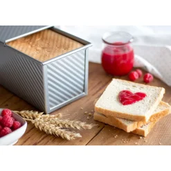 StädterToastbrotform mit Deckel 22x12x11 cm We love baking grau