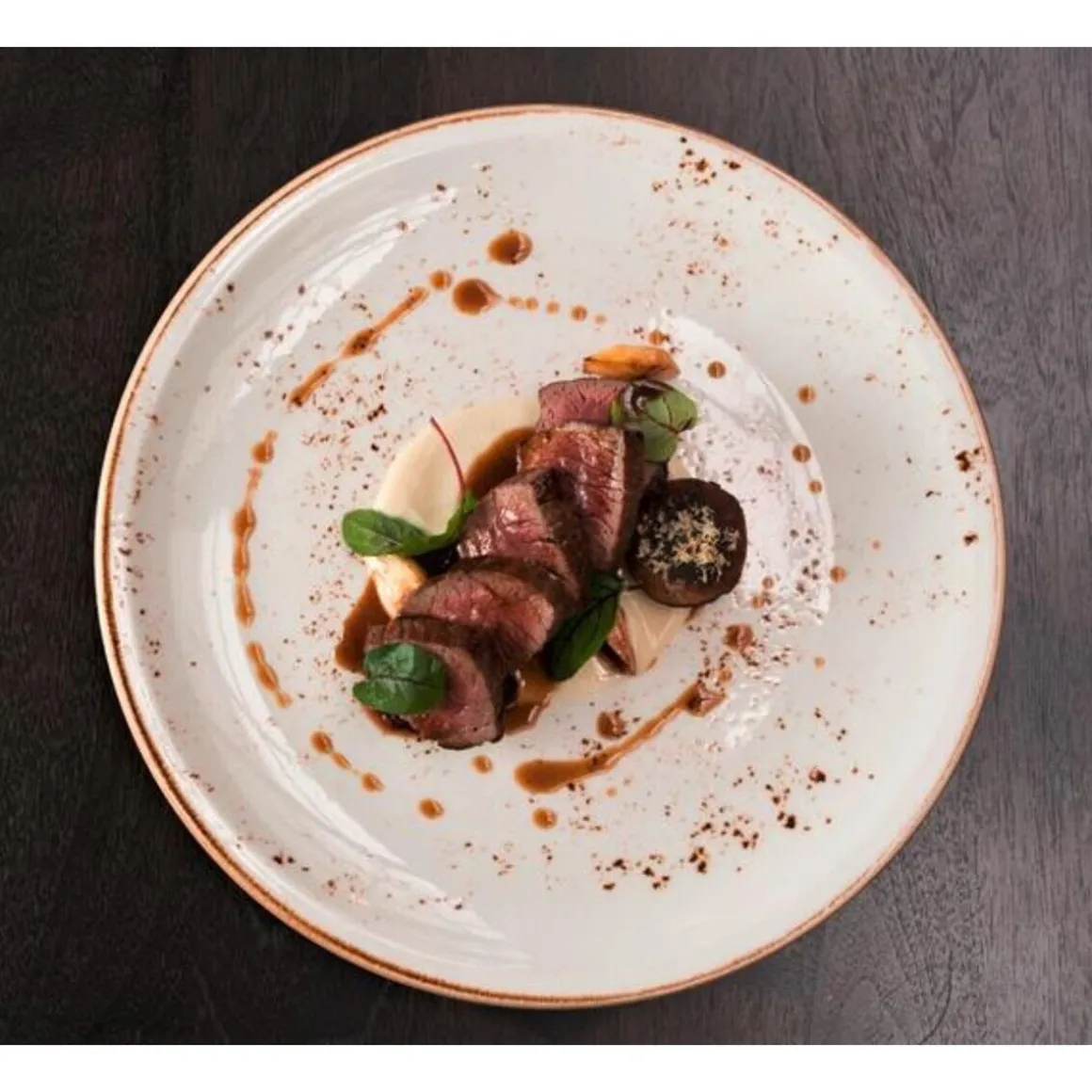 SteeliteDessertteller 23 cm coup 1155 Craft White