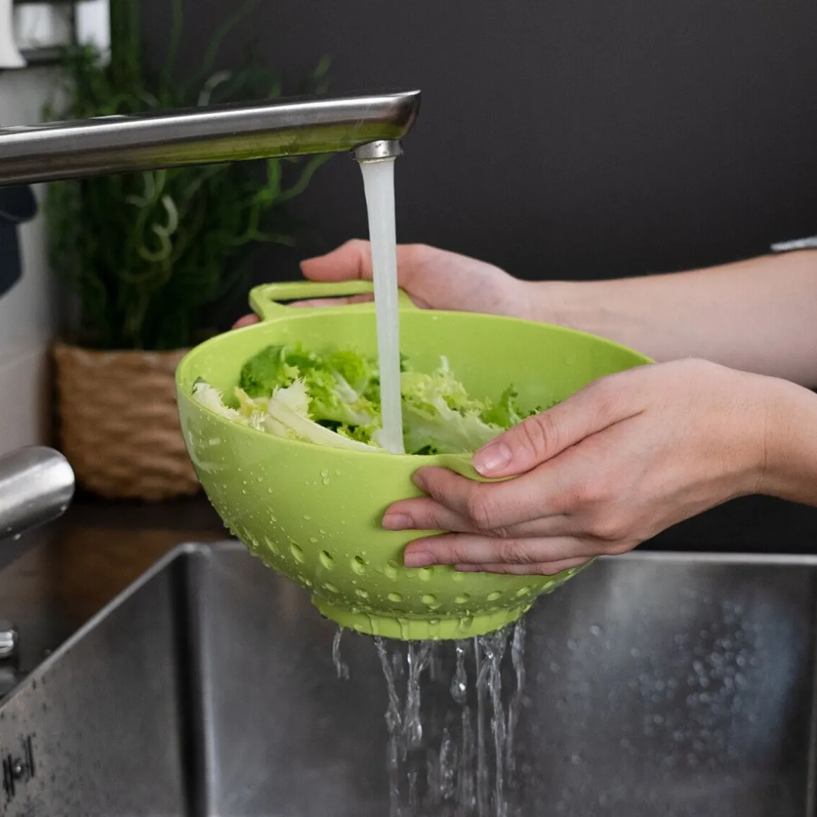 TrebonnSieb L 30 cm Helm grün