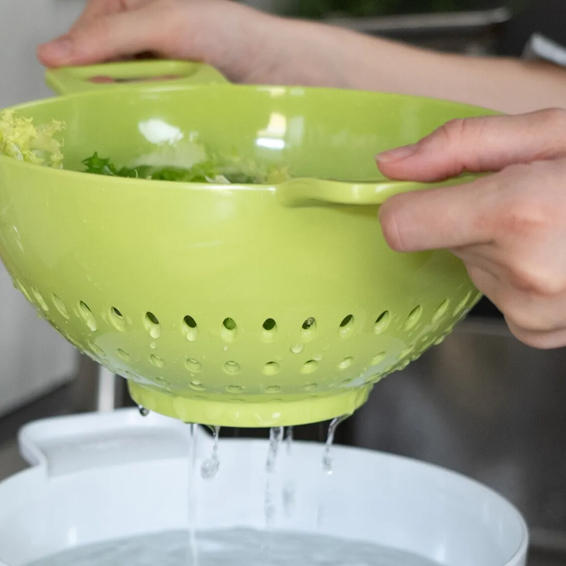 TrebonnSieb L 30 cm Helm grün