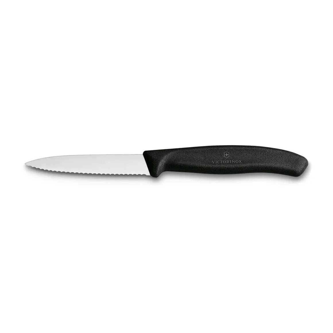 VictorinoxGemüsemesser 8 cm Wellenschliff Swiss Classic schwarz
