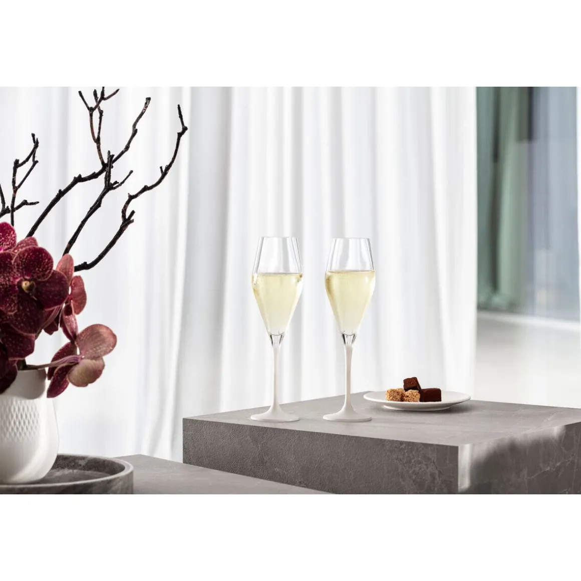 Villeroy & BochChampagnerkelch 4er-Set Manufacture Rock blanc