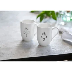 Villeroy & BochHenkelbecher 2er-Set Statement Mr and Mrs