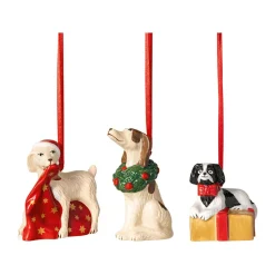 Villeroy & BochOrnamente Hunde 3-tlg. Nostalgic Ornaments