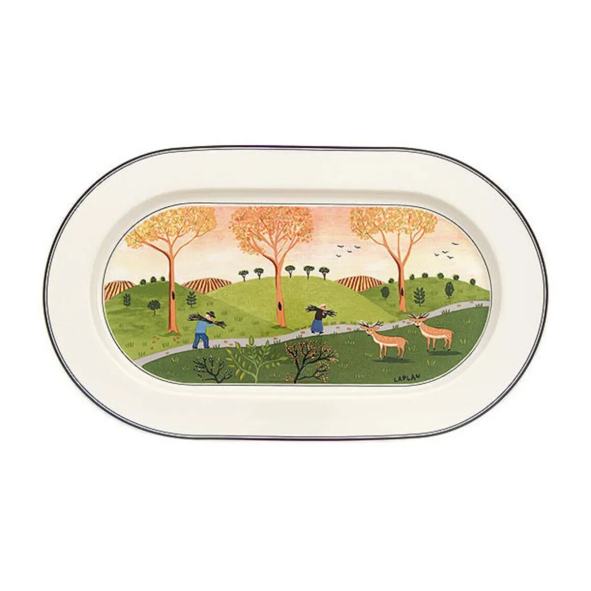 Villeroy & BochPlatte oval 34cm Design Naif
