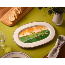 Villeroy & BochPlatte oval 34cm Design Naif